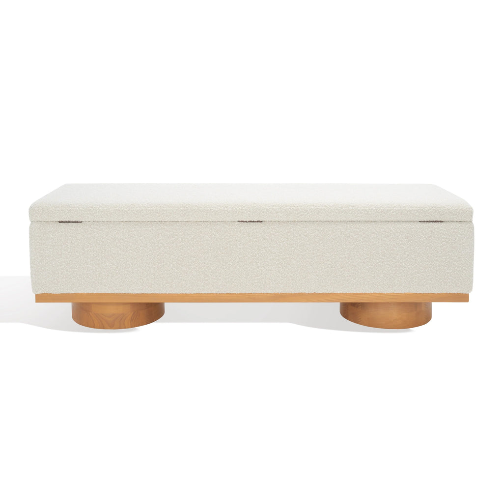 Banc de rangement Sunneva Boucle SAFAVIEH Couture - 61 po L x 20 po P x 19 po H - 61Lx20Px19H