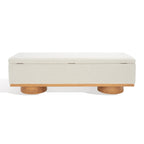 Banc de rangement Sunneva Boucle SAFAVIEH Couture - 61 po L x 20 po P x 19 po H - 61Lx20Px19H