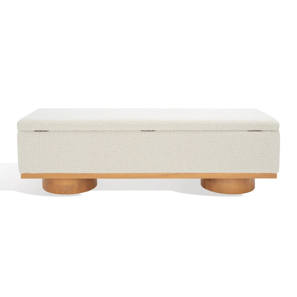 Banc de rangement Sunneva Boucle SAFAVIEH Couture - 61 po L x 20 po P x 19 po H - 61Lx20Px19H