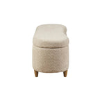 Banc de rangement rabattable INK+IVY Bailey Taupe Boucle