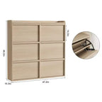 46.3 Meuble à chaussures avec 6 tiroirs basculants, Organiseur de chaussures en bois avec étagère réglable, Meuble à chaussures dissimulé pour Couloir, Salon, Entrée