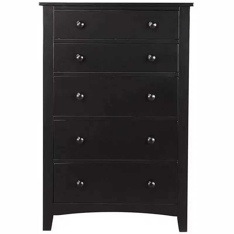 Commode Okak Modern à 5 tiroirs, en contreplaqué et placage de pin, mobilier de chambre pour salon, entrée, couloir