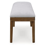 Signature Design by Ashley Lyncott Gris/Marron 59 Banc de salle à manger rembourré - 59.25 L x 15.13 P x 19.75 H