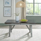 Ensemble de table à tréteaux 6 pièces Newport gris fumé
