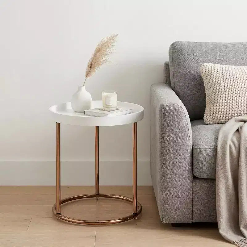 Table d'appoint ronde en cuivre 22