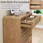 Commode haute SOLACE FURNITURE à 6 tiroirs, commodes avec grille et design incurvé