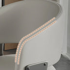 Chaise de salle à manger moderne glamour en cuir