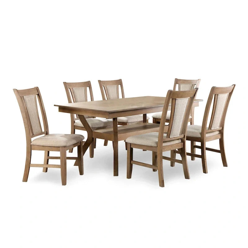 Ensemble de salle à manger 7 pièces avec table de rangement Dionne de Furniture of America