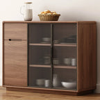 Buffet en bois moderne avec de spacieux placards de rangement