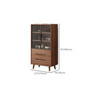 Buffet en bois moderne avec de spacieux placards de rangement