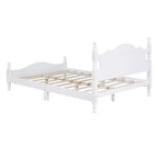 Cadre de lit plateforme en bois Queen Size Whisen, lit plateforme avec support à lattes en bois