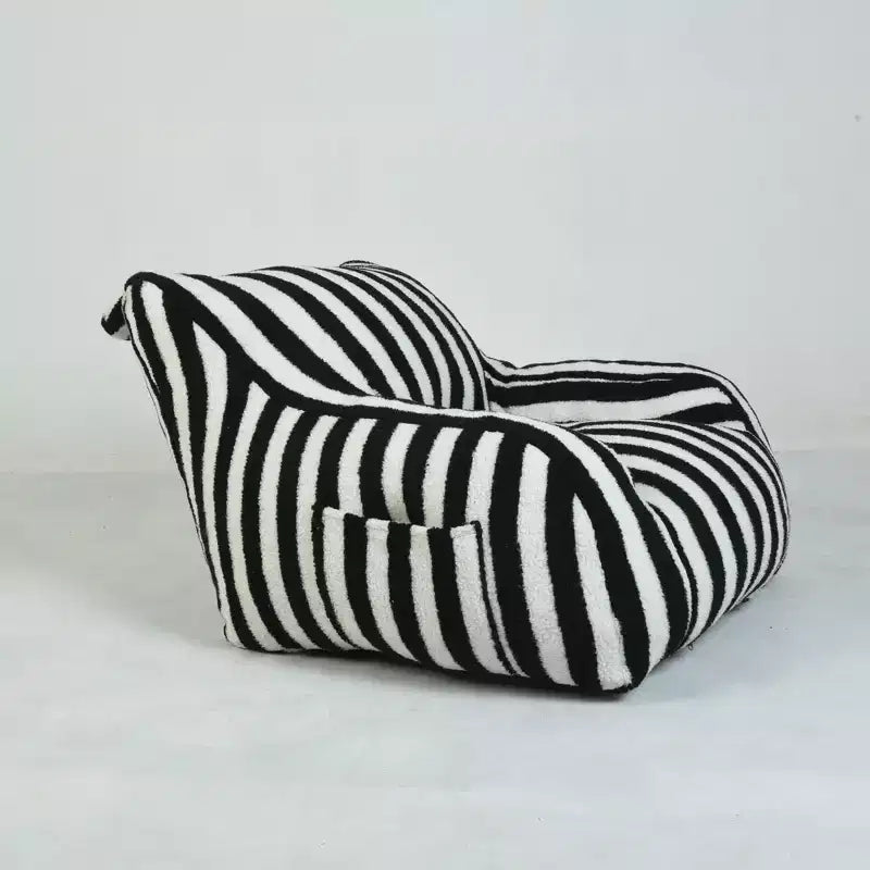 Poufs Okak pour adultes, canapé pouf avec rembourrage touffeté doux, chaise de sol avec poches latérales pour salon, chambre à coucher