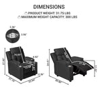 Fauteuil inclinable pour enfants Home Imports Emporium, fauteuil inclinable en peluche pour les tout-petes de 15 ans, fauteuil rembourré confortable pour chambre d'enfant ou chambre à coucher