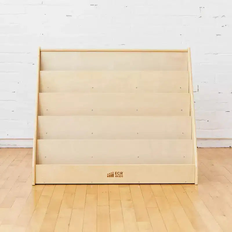 ECR4Kids Étagère à Livres et de Présentation en Bois, Simple Face, Montessori