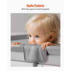 Parc pour bébé VEVOR, grand parc de jeux pour tout-petits de 199,9 x 149,1 cm, parc pour bébé intérieur/extérieur, 50 balles océaniques, porte et filet zippés, gris