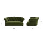 Lit de luxe pour chien Chesterfield, 36,5 pouces, taille M