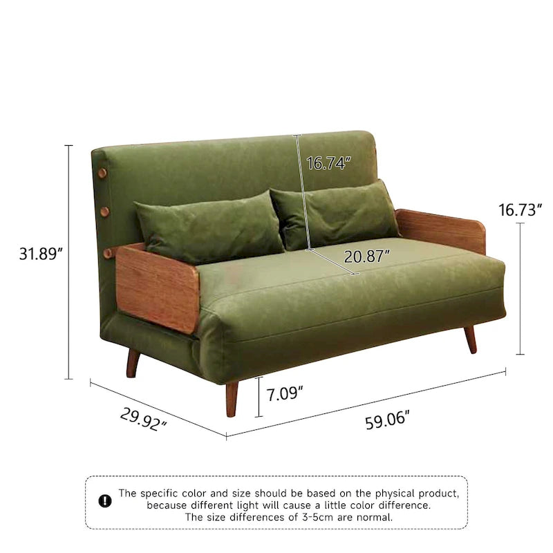 JASIWAY 59,1 Canapé convertible moderne en tissu