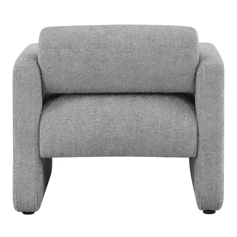 HOMES: Inside + Out Fauteuil d'appoint moderne Sanddrift en bouclette