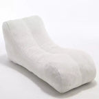 Pouf Okak de 150 cm, fauteuil pouf lounge épousant les courbes du corps avec éponge haute élasticité, canapé de sol léger pour salon, chambre
