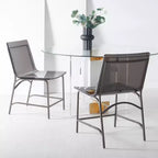 Chaise de salle à manger en acrylique Bryant (Lot de 2) - SFV2566 - Gris fumé/Bronze canon - Safavieh Couture