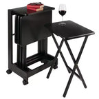 Ensemble de 5 tables d'appoint Brienda avec dessus rabattable - Winsome