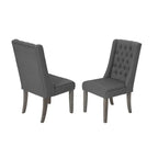 Ensemble de salle à manger extensible gris rustique 9 pièces Best Quality Furniture