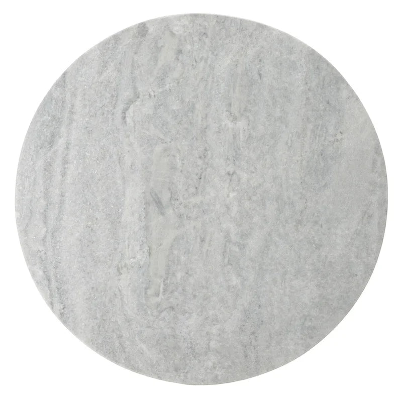 Table d'appoint ronde haute en marbre SAFAVIEH Couture Ghicu - 56 cm L x 53 cm P x 61 cm H - 21Wx21Dx24H
