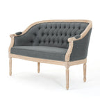 Causeuse capitonnée Faye par Christopher Knight Home