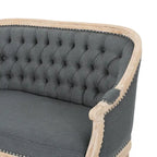 Causeuse capitonnée Faye par Christopher Knight Home