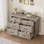 Commode pour Chambre, Commode Moderne en Bois à 6 Tiroirs, Meuble TV, Armoire en Bois, Commodes à 6 Tiroirs pour Chambre Salon