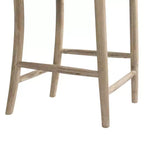 Picket House Furnishings Tabouret de bar hauteur comptoir Keaton 1 pc Plage : Milieu de siècle moderne, Structure en acacia, Design dossier en X