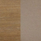 Tabouret de bar à hauteur de comptoir Nathan James en bois rembourré, lin brun clair : cadre en bois d'hévéa, capacité de 136 kg