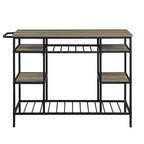 Acme Furniture Îlot de cuisine Lona Chêne rustique/Fini noir
