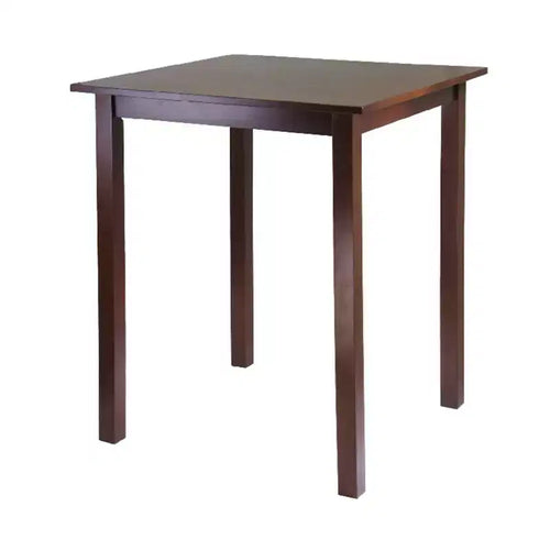 Ensemble de salle à manger Parkland 5 pièces hauteur comptoir avec tabourets de bar à dossier échelle Bois/Noyer - Winsome