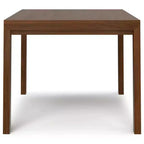 Table de salle à manger rectangulaire Saige WyndenHall, placage noyer : style contemporain, 6 places, non extensible
