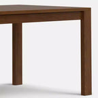 Table de salle à manger rectangulaire Saige WyndenHall, placage noyer : style contemporain, 6 places, non extensible