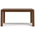 Table de salle à manger rectangulaire Saige WyndenHall, placage noyer : style contemporain, 6 places, non extensible
