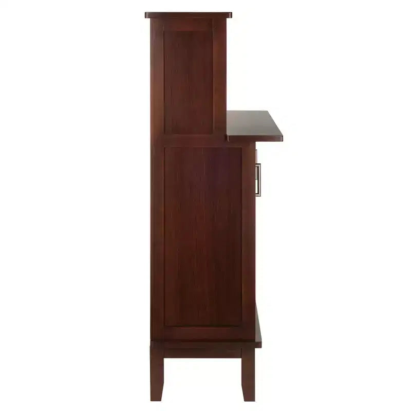 Beynac Bar à vin Cappuccino - Winsome : Armoire de rangement, Porte-verres, Vaisselier