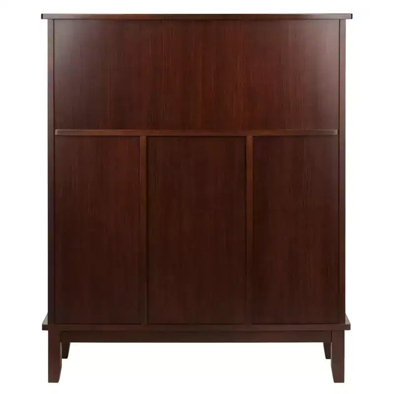 Beynac Bar à vin Cappuccino - Winsome : Armoire de rangement, Porte-verres, Vaisselier