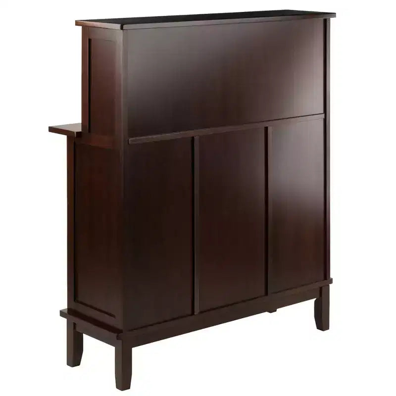Beynac Bar à vin Cappuccino - Winsome : Armoire de rangement, Porte-verres, Vaisselier