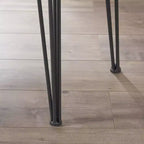 Christopher Knight Home Chana Table de bar rectangulaire à bords naturels style industriel, bois naturel : style pub, table haute