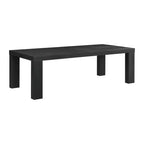 Table de salle à manger extensible Jasper noire - Picket House Furnishings : Style moderne, rallonge amovible, 4 places