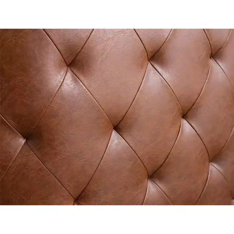 Fauteuil pivotant à dossier touffeté Milton - Madison Park : rembourré, aucun assemblage, finition bronze plaqué