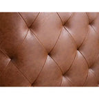 Fauteuil pivotant à dossier touffeté Milton - Madison Park : rembourré, aucun assemblage, finition bronze plaqué