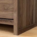 Table de chevet 2 tiroirs Tao Noyer naturel - South Shore