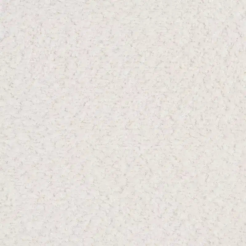 Baxton Studio Bonilla Table de chevet à 2 tiroirs en tissu "Teddy Bear" et bois d'hévéa blanc : Moderne, glissières métalliques, finition lisse