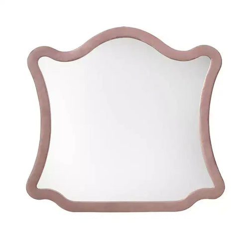 Acme Furniture Salonia Dresser Mirror Pink Velvet