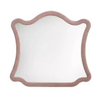 Acme Furniture Miroir de commode Salonia en velours rose