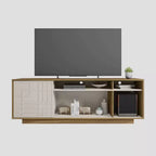 Meuble TV contemporain Techni Mobili pour téléviseurs jusqu'à 70" chêne : Meuble de rangement et divertissement moderne avec gestion des câbles