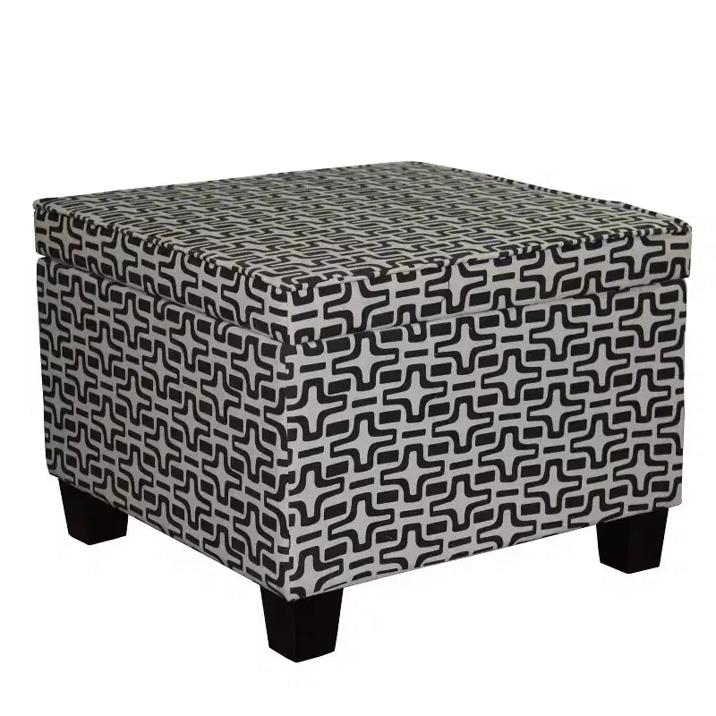 Pouf de rangement étoile géométrique - Ore International